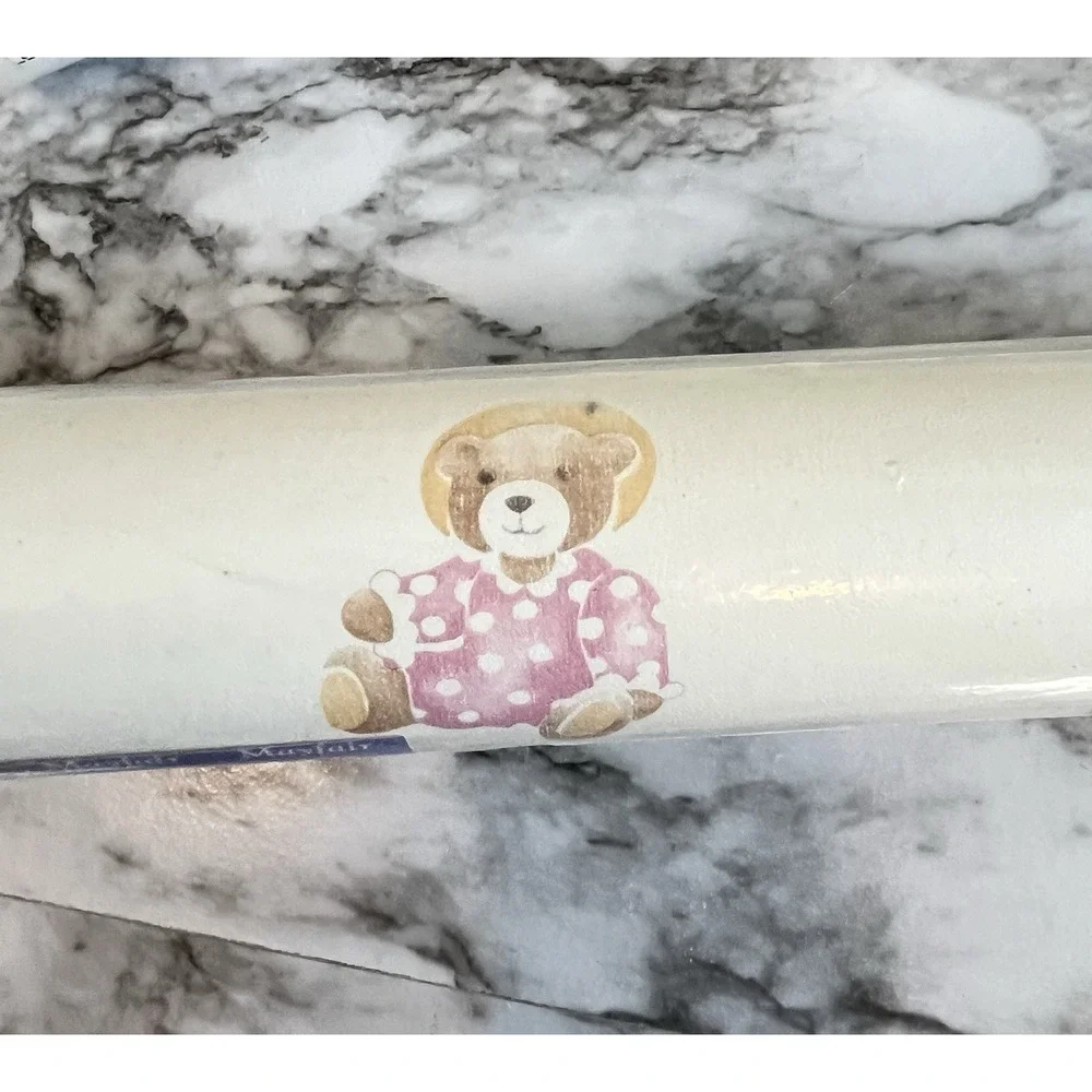 Mayfair NOS Vtg Country Bears Wallpaper Nursery Bunnies  90's 2 Rolls 112 Sq Ft